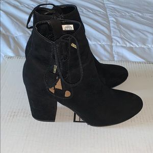Suede Lace up Accent Boot